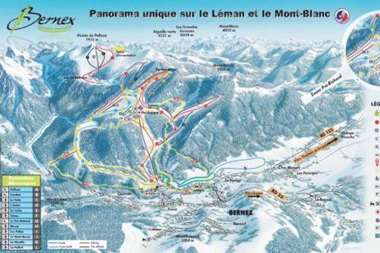 Le 211,Ski Et Randonnee, Lave Linge ,Parking Bernex Εξωτερικό φωτογραφία