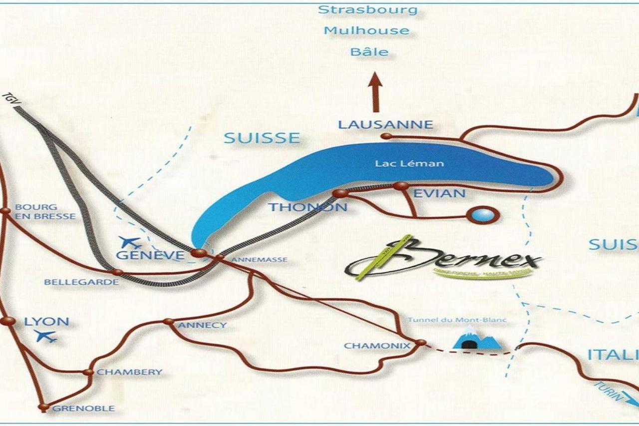 Le 211,Ski Et Randonnee, Lave Linge ,Parking Bernex Εξωτερικό φωτογραφία